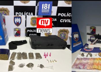 Operação conjunta PC e PM em Pinheiros resulta em prisões e apreensões de drogas e submetralhadora