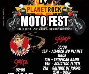 IV PLANET ROCK MOTO FEST Promete Agitar Guriri com Bandas de Rock e Eventos para Motociclistas