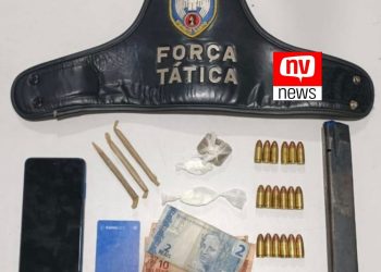 Força Tática apreende drogas, munições e detém suspeitos em Itaúnas na madrugada de terça-feira