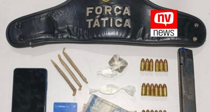 Força Tática apreende drogas, munições e detém suspeitos em Itaúnas na madrugada de terça-feira