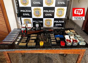 Operação em Vila Pavão resulta na prisão de suspeito e apreensão de arsenal de armas e R$ 76 mil