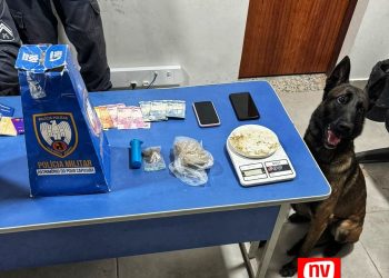 Ação do Cão Farejador Moisés e Soldado Teles resulta em apreensão de drogas no Centro de São Mateus