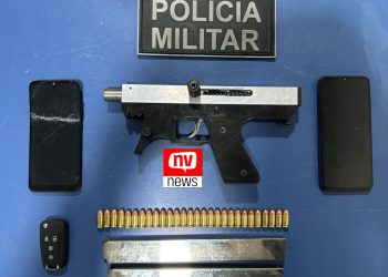 Submetralhadora apreendida em operação noturna: Dois Presos no bairro Pedra D’Água em São Mateus