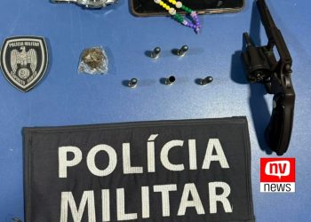 Suspeitos presos com arma e droga durante operação contra aliciamento de menores no bairro Aroeira em São Mateus