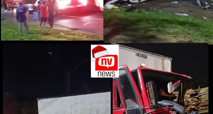 Vídeos: Colisão na BR 101 em São Mateus deixa motorista ferido e mobiliza equipes de resgate