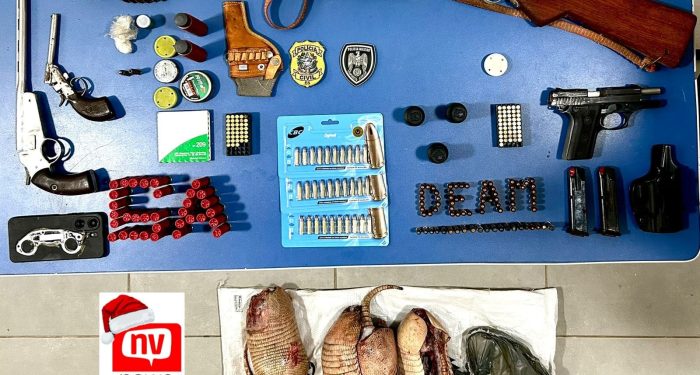 Operação Policial em São Mateus: Armas, munições e animais abatidos são apreendidos