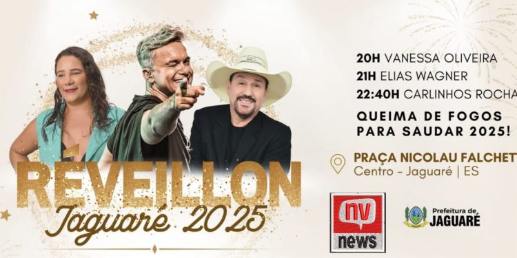 Jaguaré recebe 2025 com queima de fogos e shows musicais