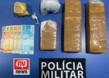 Menor é apreendido e dois homens presos por tráfico de drogas no bairro Cacique em São Mateus