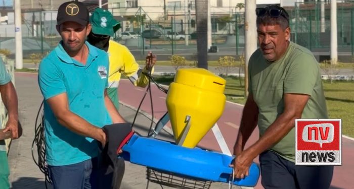 Prefeitura instala aeradores na Lagoa Augusto Ruschi para melhorar qualidade da água