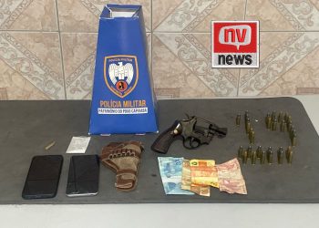 Polícia Militar flagra homem armado e drogas durante abordagem no bairro Amazonas em Montanha