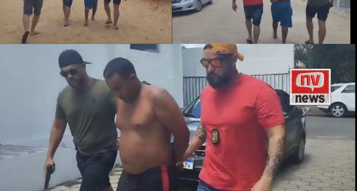 VÍDEOS: Polícia prende líder de facção do Paraná nas areias de Guriri, em São Mateus