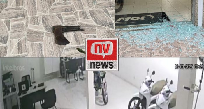 Dupla invade loja e furta motos no Centro de Jaguaré; polícia recupera um dos veículos