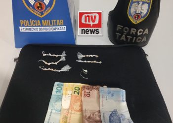 Força Tática da PMES apreende drogas e detém dois suspeitos em Mucurici