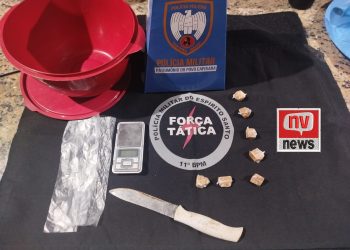 Polícia Militar apreende drogas com auxílio de cão farejador em Barra de São Francisco​