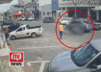 Idosa de 78 anos é atropelada por moto ao atravessar rua fora da faixa em São Mateus