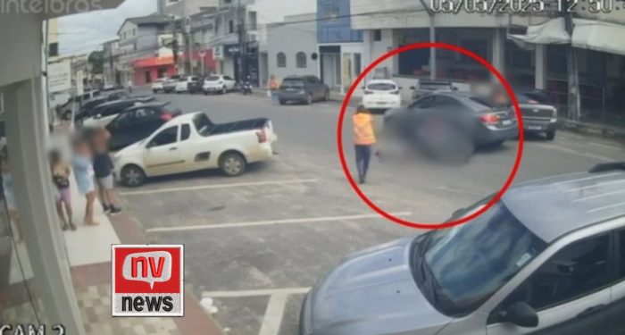 Idosa de 78 anos é atropelada por moto ao atravessar rua fora da faixa em São Mateus