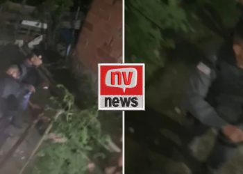 Dois suspeitos ficaram feridos após trocarem tiros com a Polícia Militar no bairro Aviso, em Linhares; um deles é adolescente.