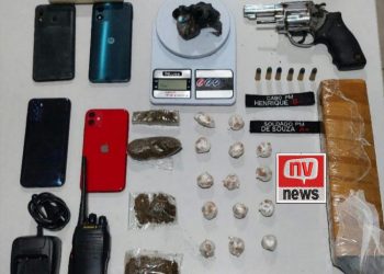 Traficante é preso com arma, drogas e rádio comunicador em Conceição da Barra
