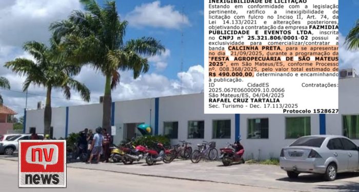 Empresário entra com Ação Pública contra Prefeitura de São Mateus por supostas contratações irregulares de Shows