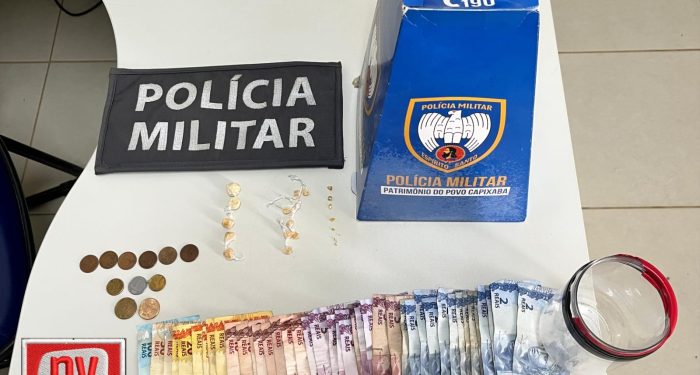Polícia apreende crack e dinheiro em perseguição no bairro Nova Barra em Barra de São Francisco