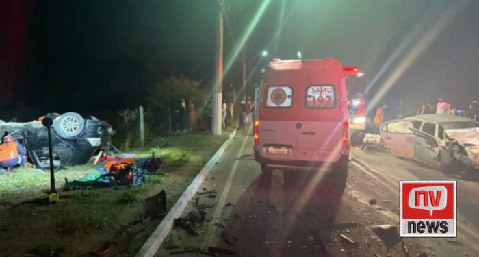 Colisão entre carros deixa sete feridos em São Mateus