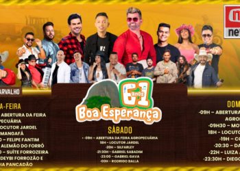 Boa Esperança divulga programação oficial da Festa da Cidade em comemoração aos 61 anos do município