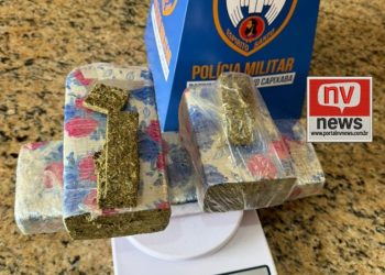 Polícia apreende quase 2 kg de maconha após fuga de suspeito em Barra de São Francisco