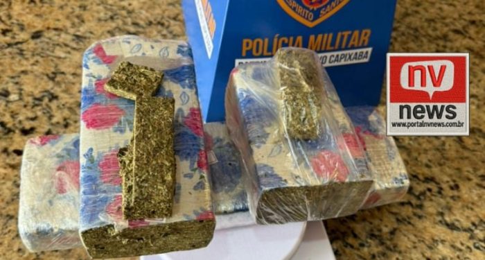 Polícia apreende quase 2 kg de maconha após fuga de suspeito em Barra de São Francisco
