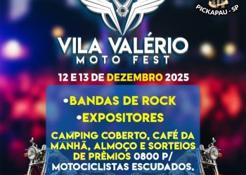 1º Vila Valério Moto Fest, promete agitar a cidade dias 12 e 13 de Dezembro