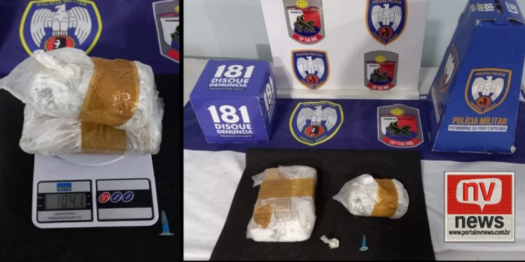 Perseguição e apreensão de 1 Kg de cocaína: Casal preso em ação da Polícia Militar em Pinheiros