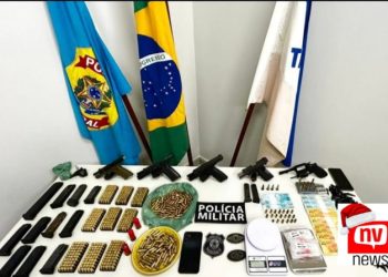 Operação “Derivada” desarticula núcleo criminoso e apreende arsenal no bairro Vila Nova
