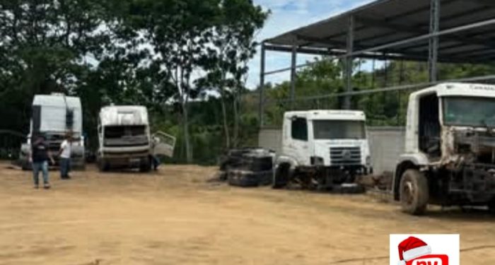 Polícia Civil prende suspeitos de esquema de furto e desmanche de caminhão da Prefeitura de Águia Branca