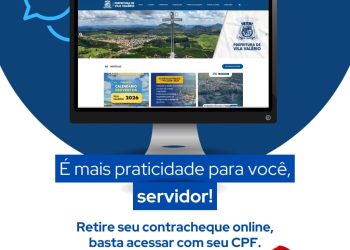Servidores públicos de Vila Valério já podem acessar contracheque online pelo site da Prefeitura