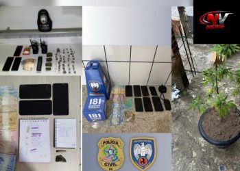 Operação conjunta das polícias Civil e Militar prende seis suspeitos e apreende drogas em Boa Esperança