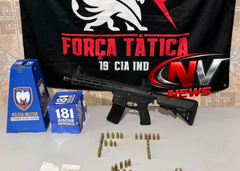 Munições e simulacro de fuzil são apreendidos durante operação policial em Montanha