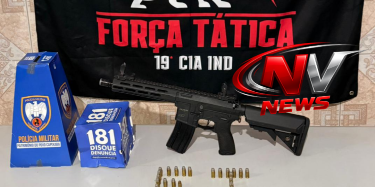 Munições e simulacro de fuzil são apreendidos durante operação policial em Montanha
