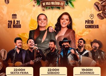 20ª Festa do Café de Vila Valério começa hoje com grandes shows nacionais e expectativa de público recorde