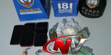 Operação da PM desarticula esquema de tráfico em Montanha e apreende cocaína pura, crack e quase R$ 2 mil