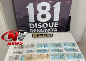 GOLPE NO TRÁFICO: Homem de 29 anos é preso em frente à 14ª Delegacia Regional de Barra de São Francisco e tem R$ 10 mil apreendidos