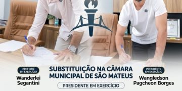 Câmara Municipal formaliza substituição temporária na Presidência