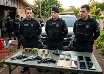 Operação integrada apreende armas, drogas e prende três suspeitos em Jaguaré